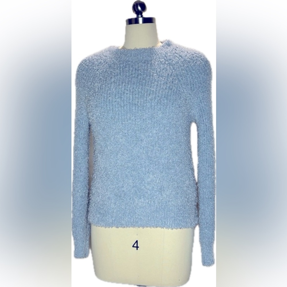 Hippie Rose- Blue furry sweater. Small.